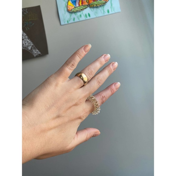 Metal coil wire ring, new--size 7 - Picture 7 of 7